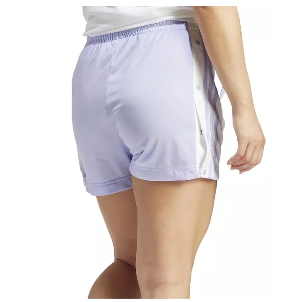 NWT adidas Originals Women's Adicolor Adibreak Shorts color: Violet Tone - Picture 3 of 5